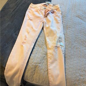 American Eagle Outfitters Light Pink Skinny Jeans